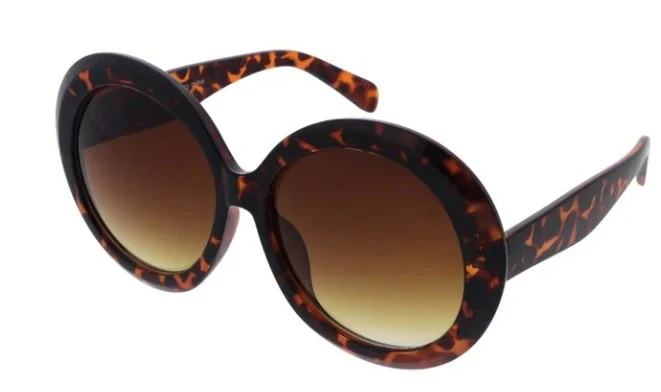 Stylish Tortoiseshell Round Sunglasses
